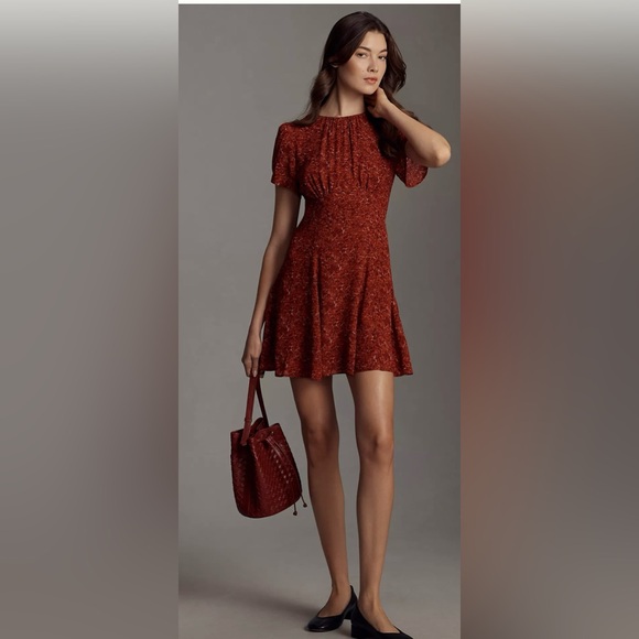 Reformation Dresses & Skirts - Reformation Lulu Flutter Sleeve Mini Dress